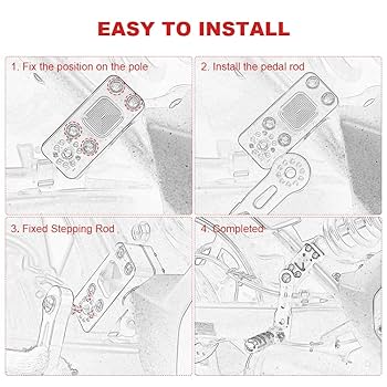 Amazon.com: Xitomer 7/8-1 1/8” Foot pegs Highway Peg Mounts